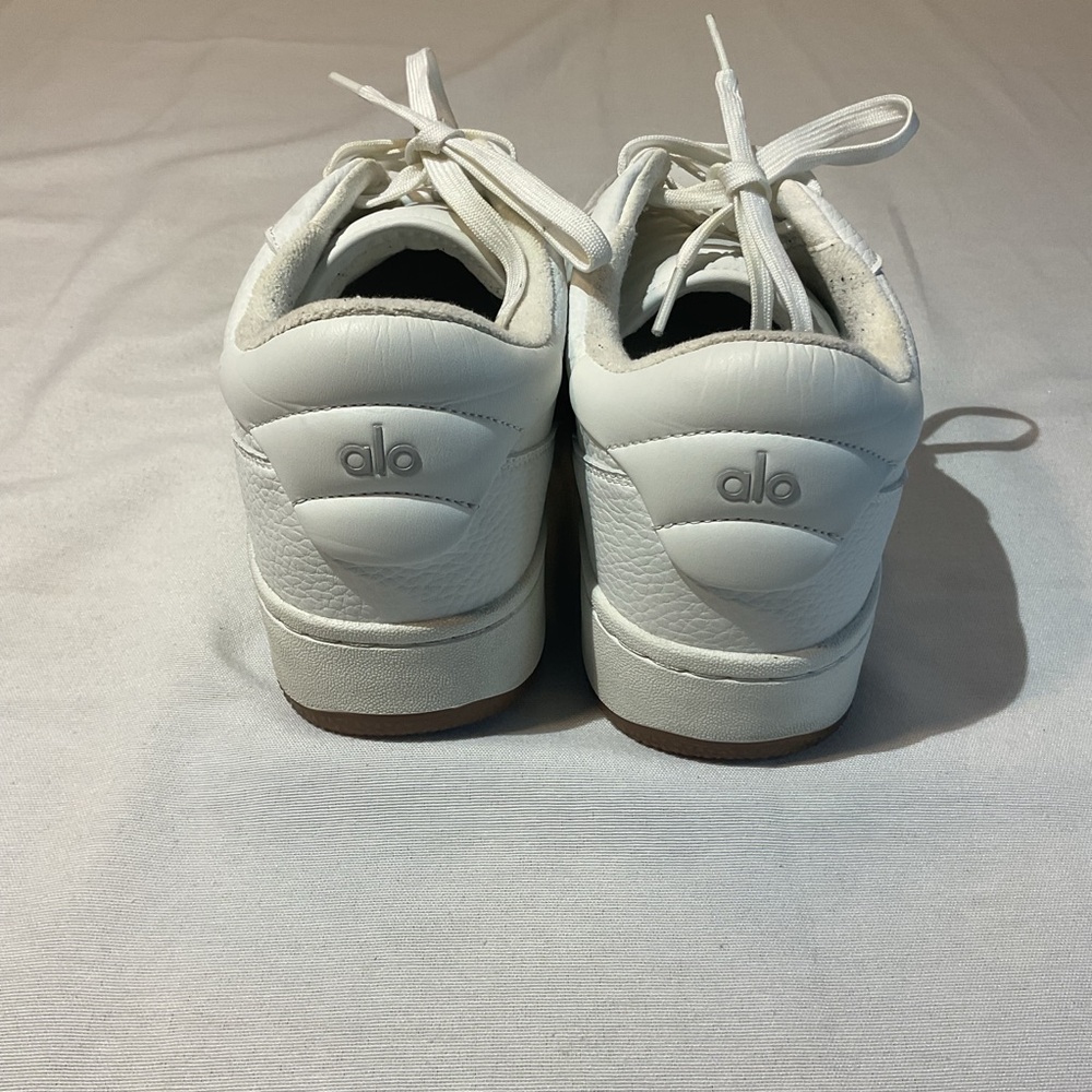 Alo Yoga Recovey Mode Shoes Sneakers Pure White Size M8 W9.5 Comfy Lace Tie-Up - Picture 7 of 10